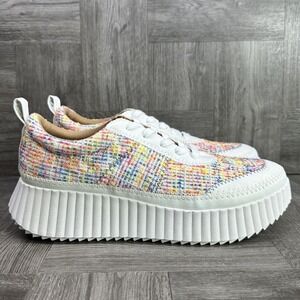 Zodiac Sneakers Womens 9 Multi Tweed Platform Chunky Lug Sole Colorful NEW